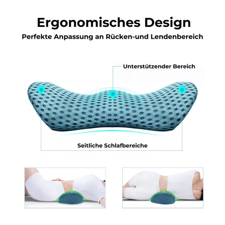 Orthopädisches Lendenkissen – Premium Memory-Schaum Stützkissen