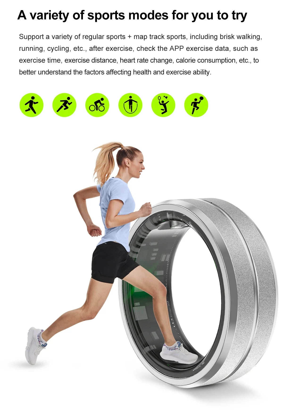 RingFit™ - Intelligenter Fitness-Tracker-Ring