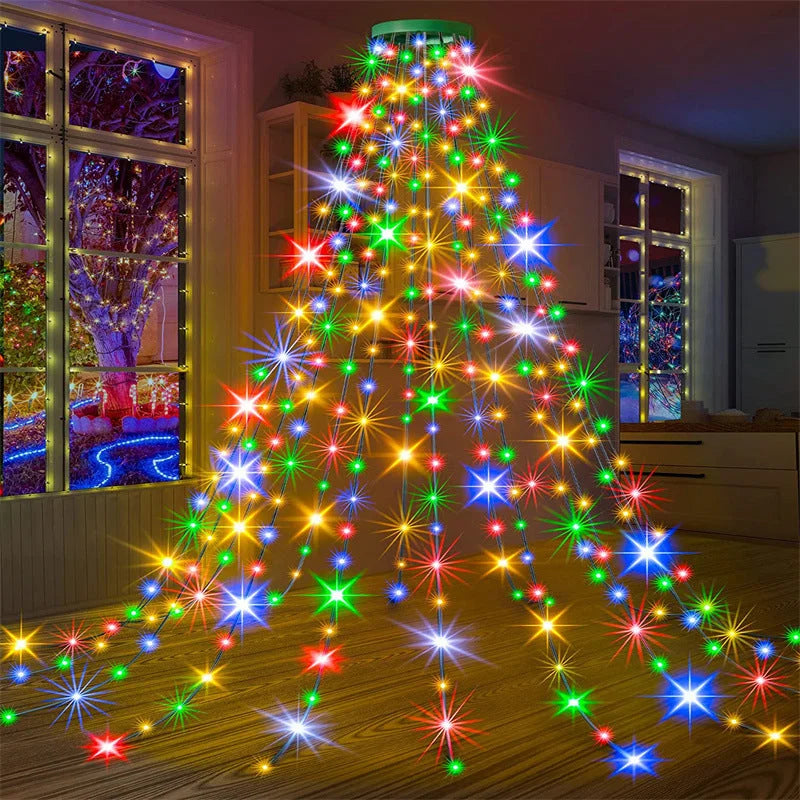 FrostLume™ Wasserfalllichter – mühelose Feiertagsmagie, die Ihren Baum wie nie zuvor erstrahlen lässt
