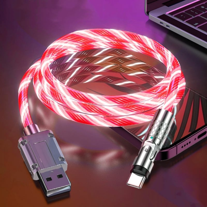 Leuchtendes 540° drehbares Datenkabel – Hochwertiges & schnelles Laden