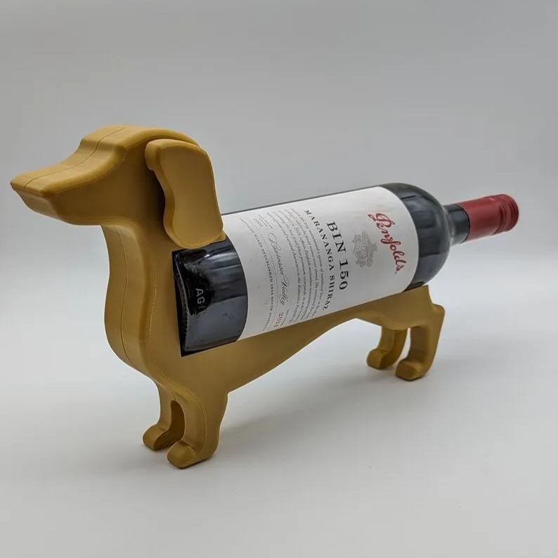 Einzigartiger Dachshund-Weinflaschenhalter – Ideal für Weinliebhaber