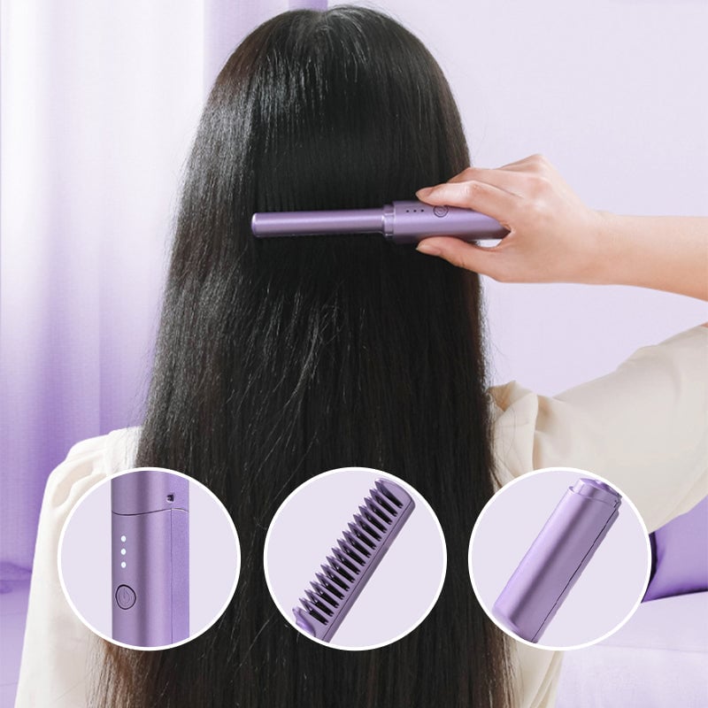 SilkWave™ Mini Stylingbürste – Glanz, Geschmeidigkeit und Selbstvertrauen für unterwegs