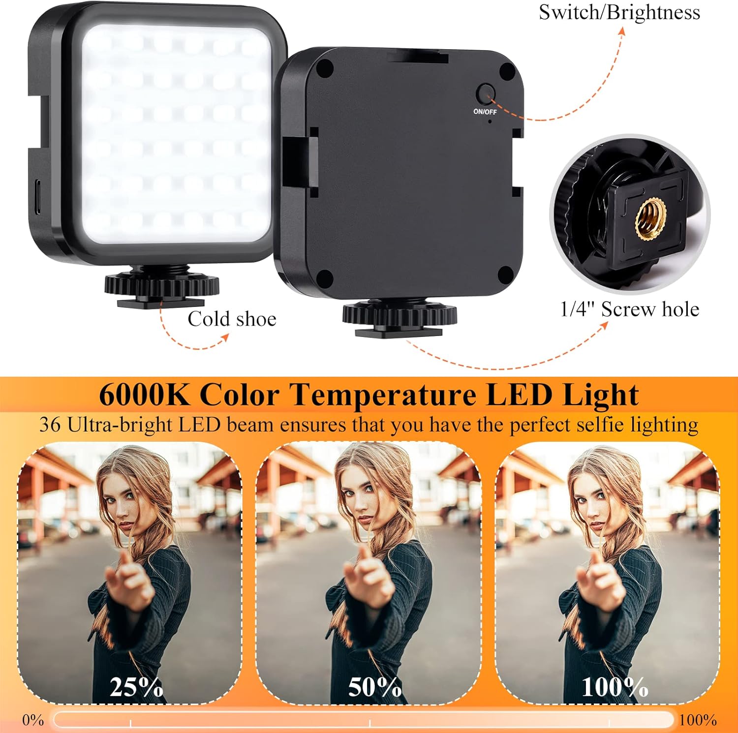 VlogMaster | Komplettes Vlogging-Kit | LED-Licht & Mikrofon | Bluetooth-Fernbedienung