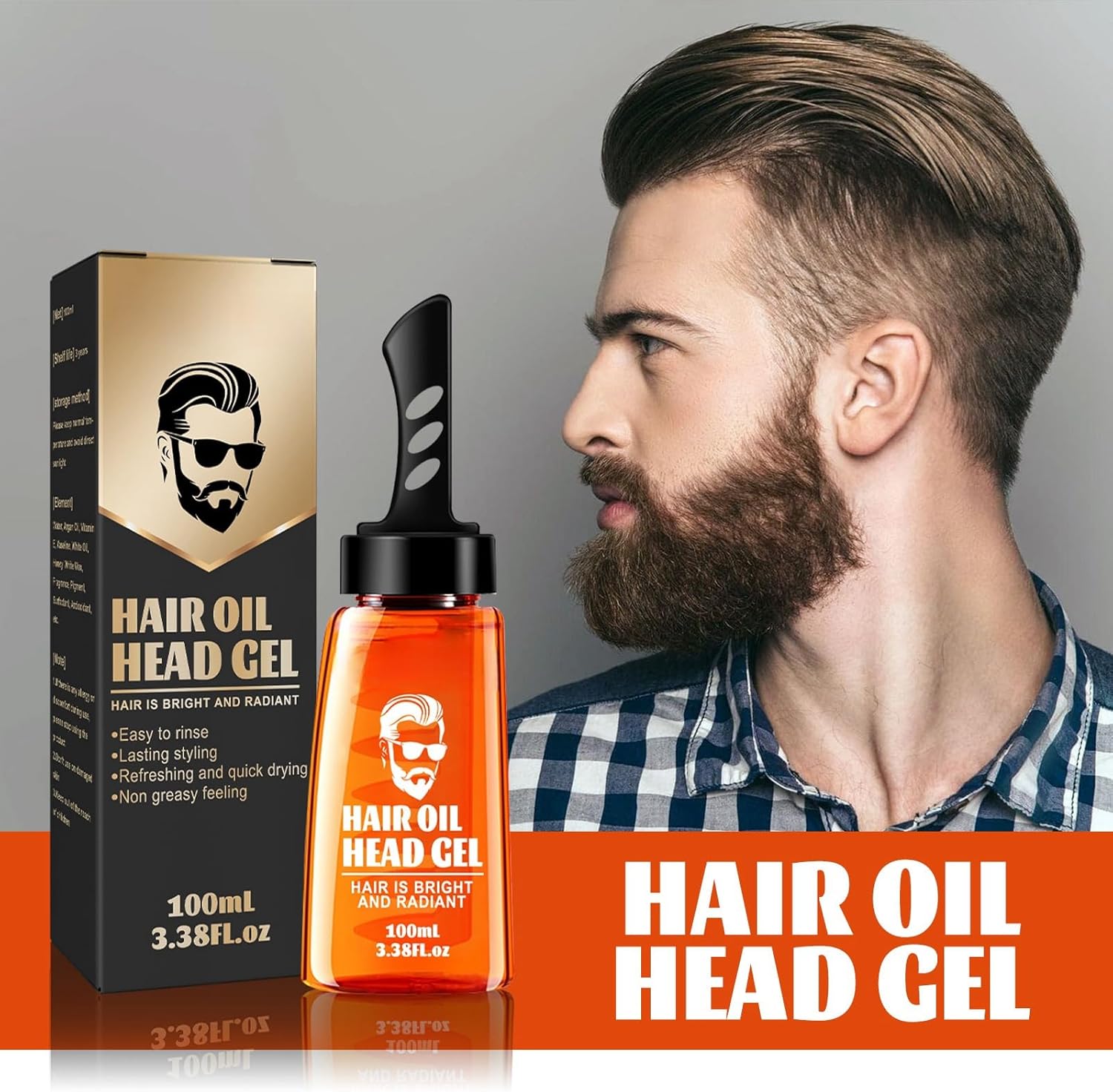 StyleComb™ - 2-in-1 Haargel mit Kamm