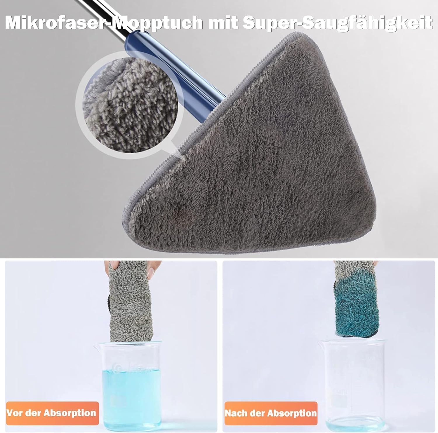 360° Rotationswischer | +3 GRATIS Wischbezüge