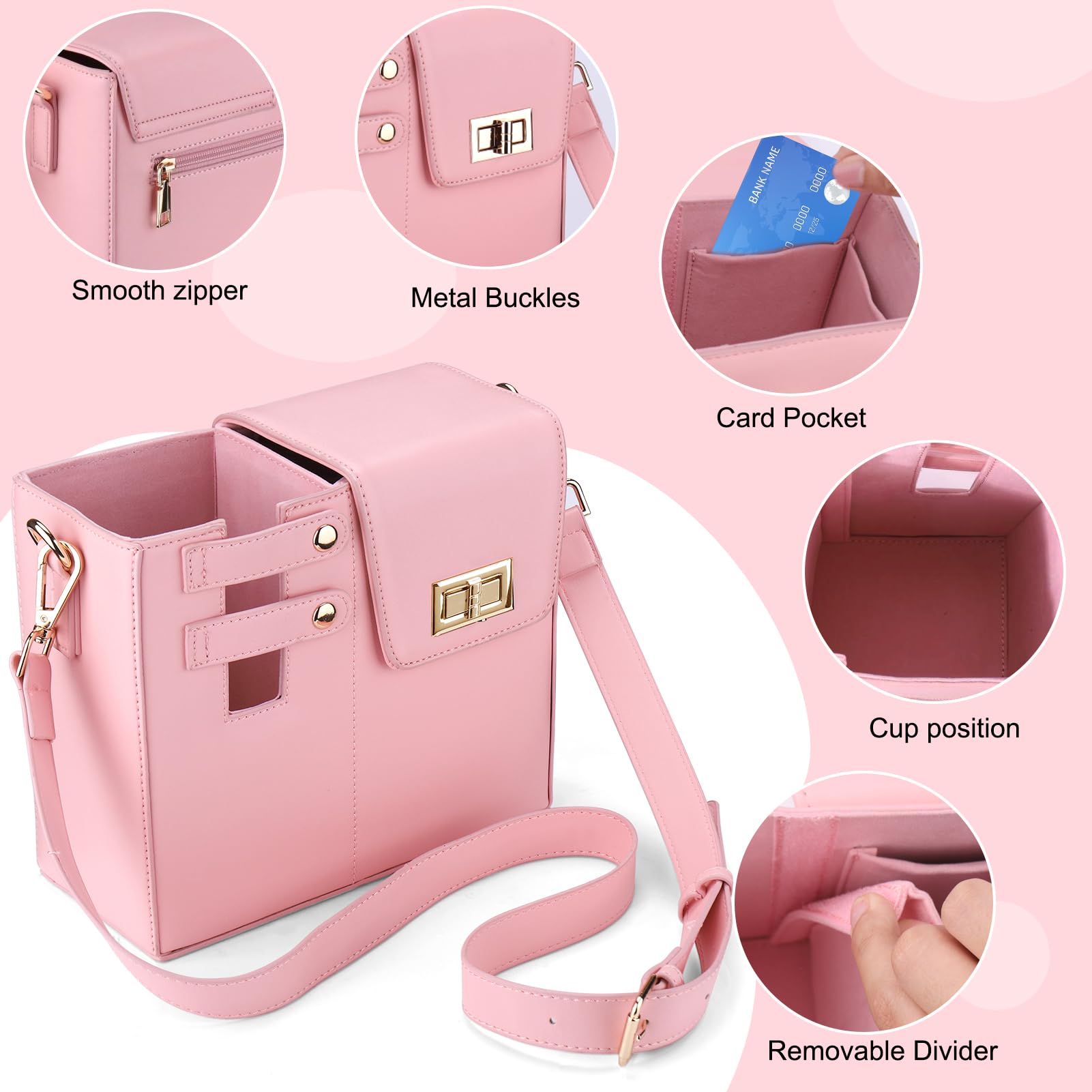 HydraBag™ - Umhängetasche mit Sportwasserflaschenhalter für Frauen
