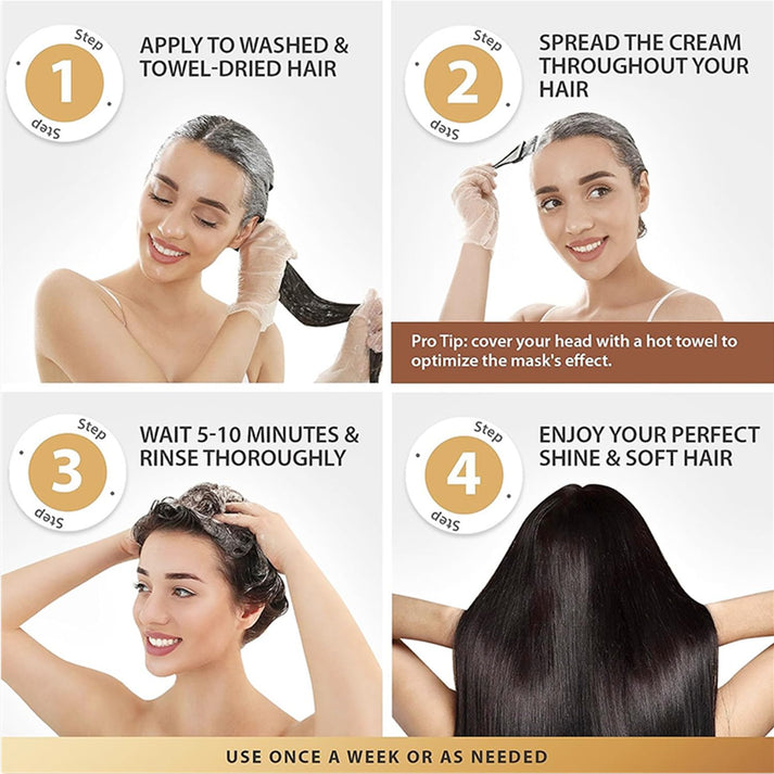 1+1 Gratis | Karseell™ Keratin-Haarmaske, revitalisiert geschädigtes Haar