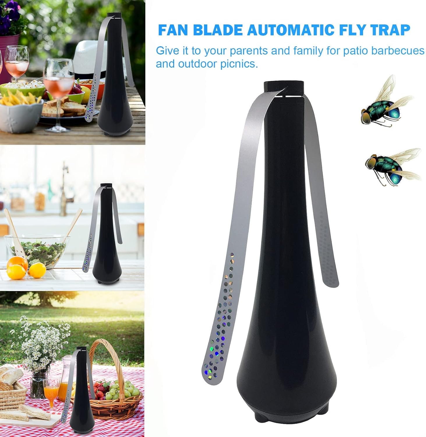 BuzzAway™ Fliegenabwehr-Ventilator | Ohne Chemie | Leise & Sicher | Für Indoor & Outdoor