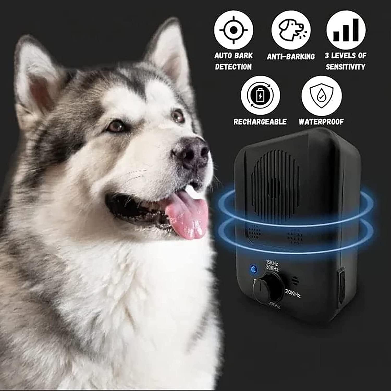 BarkBuddy™ - Anti-Bell-Gerät, das Ihrem Hund beibringt, nicht zu bellen!