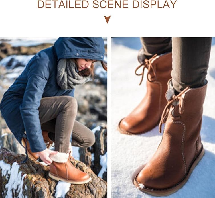 Elodie Damenstiefel | Wasserdicht mit Wollfutter | Vintage Winter Boots | 50% Rabatt