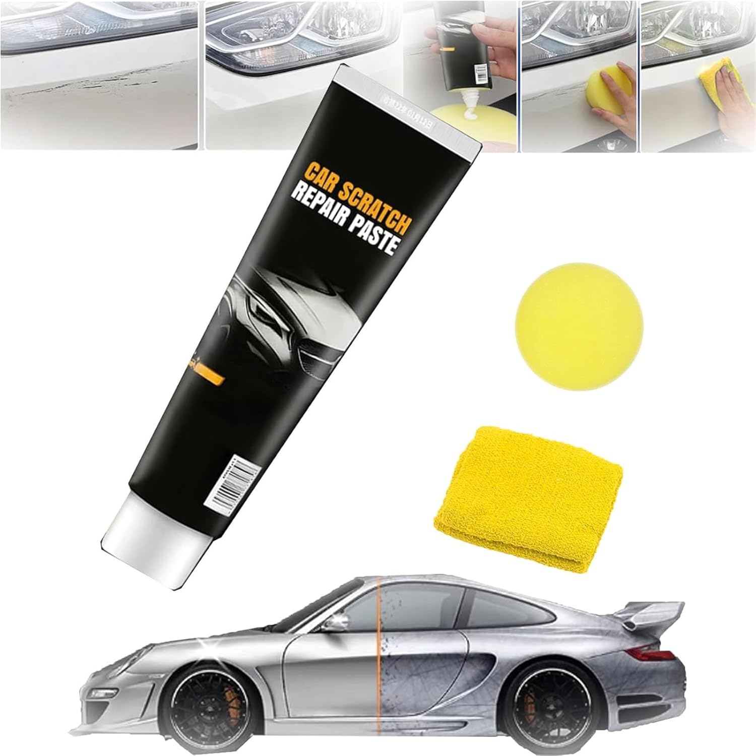 2+2 Gratis | AutoKratzer Reparaturpaste™ Mühelose Entfernung unschöner Kratzer und Schrammen