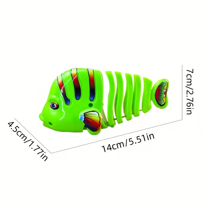 1+1 GRATIS | Wind-Up Wiggle Fisch Spielzeug – Wackelspaß für Babys