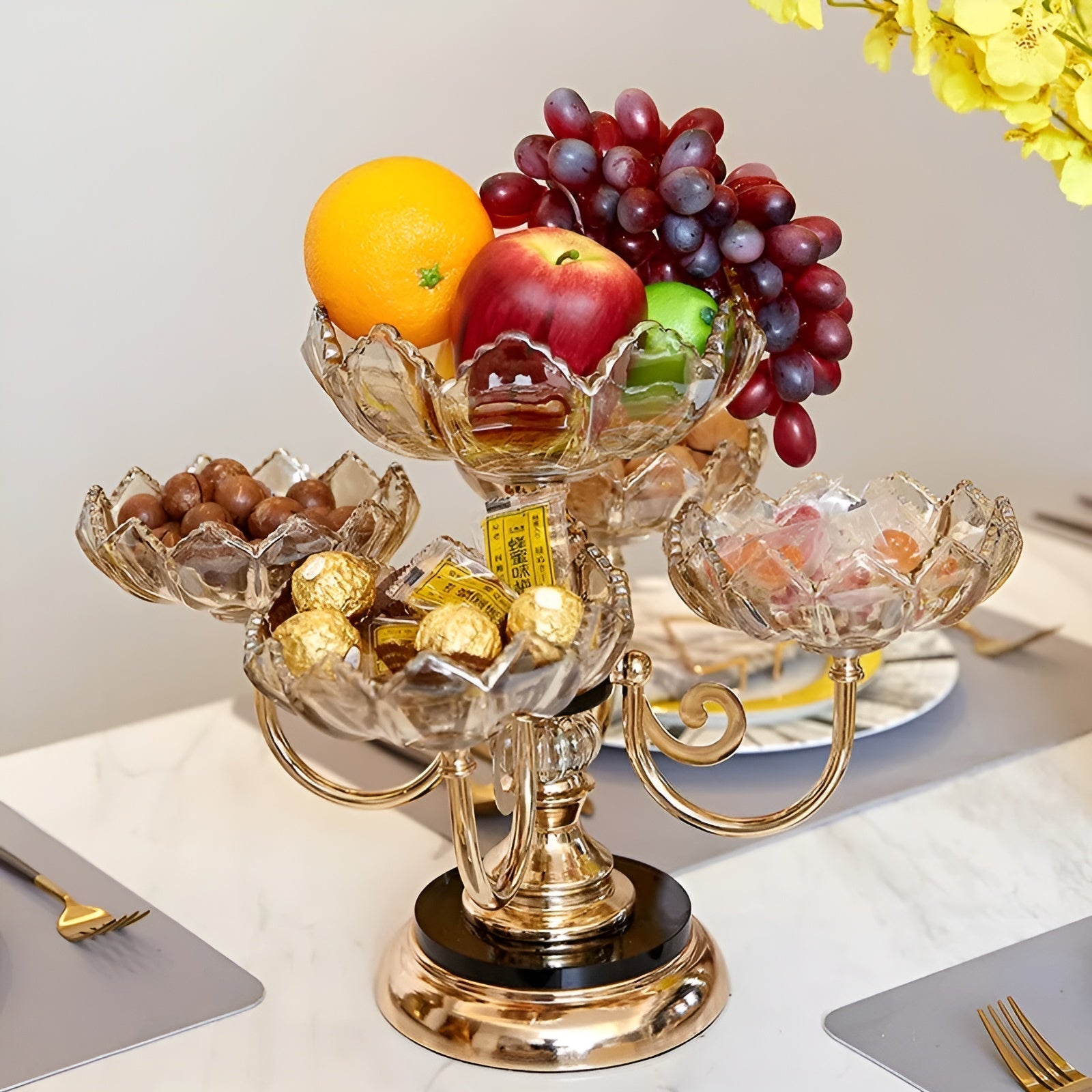 GlitzFloral™ – Drehbarer Obsttellerständer