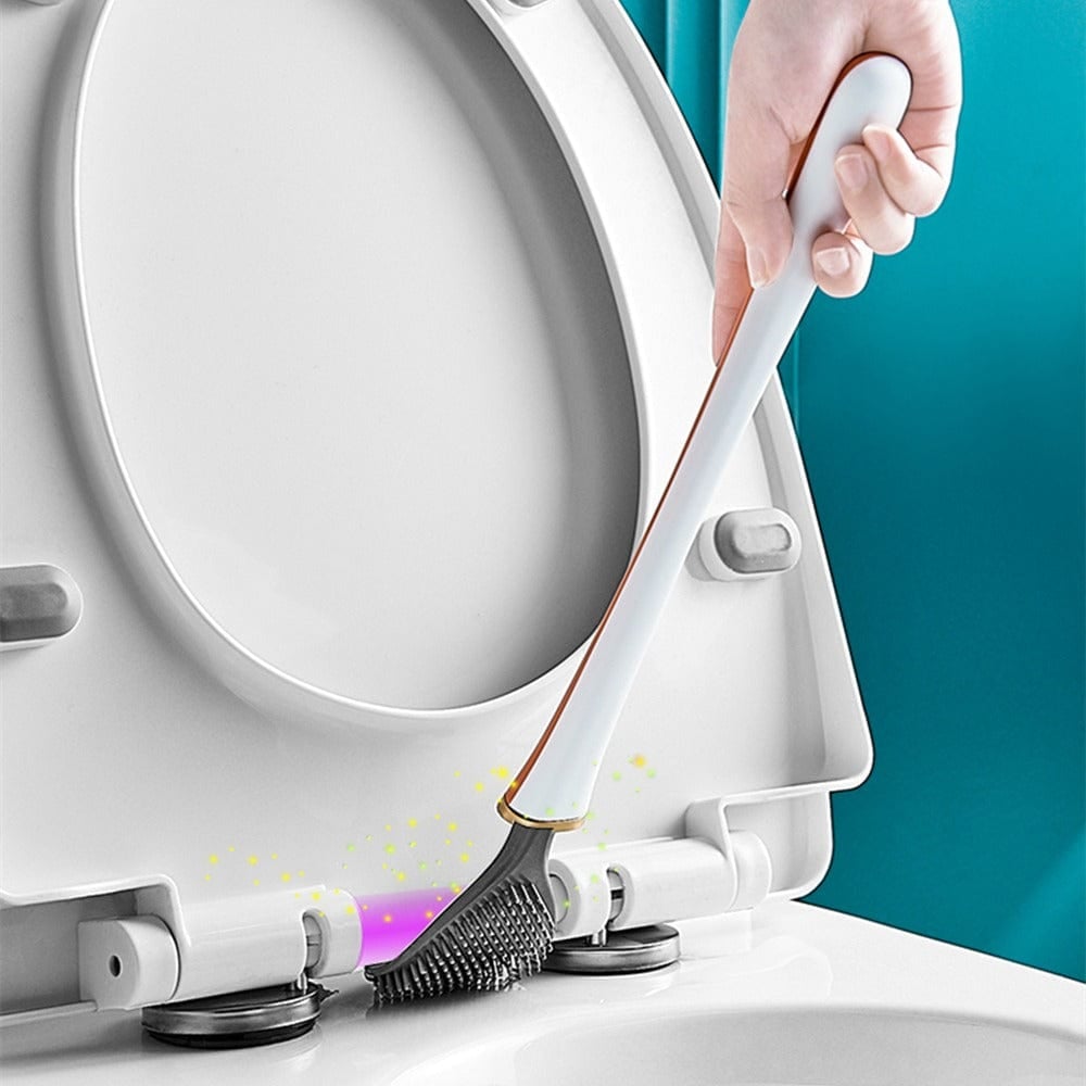 1+1 GRATIS | Flexibler Silikon-Toilettenbürste – Hygienisch & Geruchsfrei