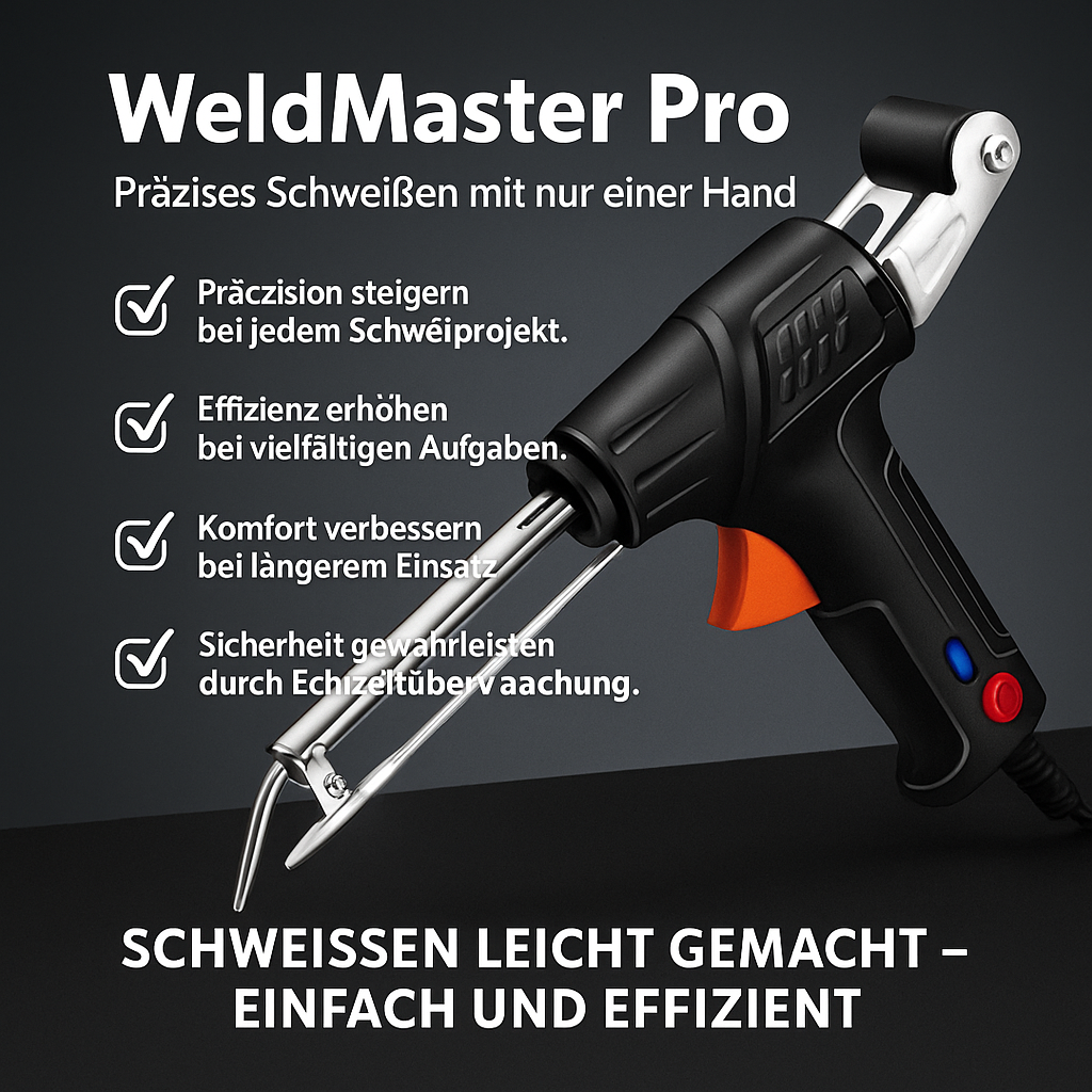 WeldMaster Pro – Präzises Schweißen mit nur einer Hand