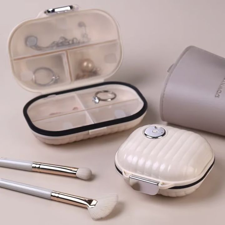 Kompakt Organizer-Kasten für Schmuck, Tabletten & mehr | 1 Groß + 1 Kleine Gratis