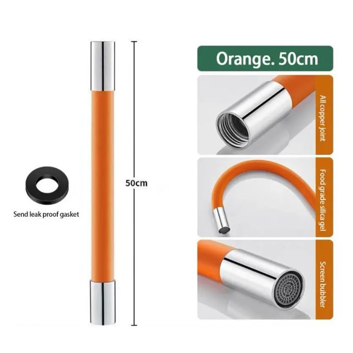 Flexible Wasserhahnverlängerung – 50cm 360° drehbar & wassersparend