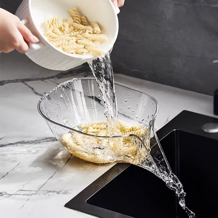 Multifunktionaler Abtropfkorb – Für Waschen, Sieben & Servieren