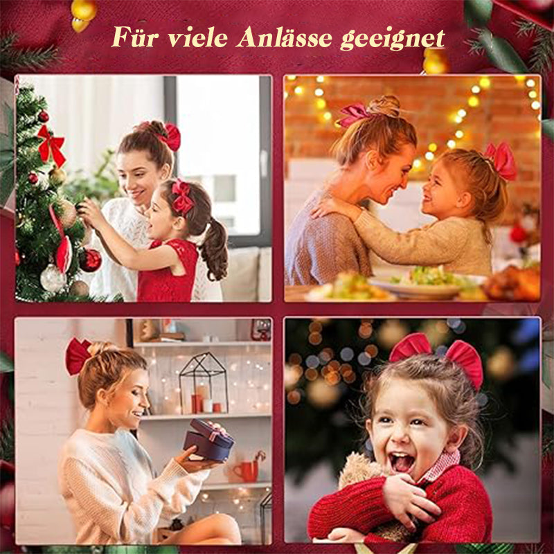 1+1 Gratis | StyleCrafter Haarknoten-Accessoire | Handbestickt & Blumenmotiv | Satin Schwarz
