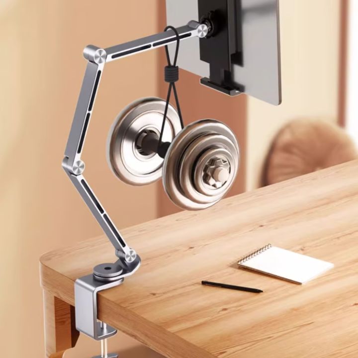 360° drehbarer, verstellbarer Aluminium-Handy- und iPad-Ständer