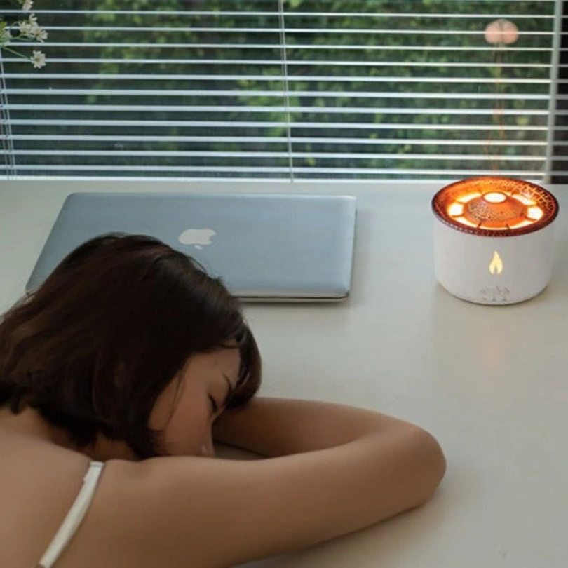 Vulkan-Ultraschall-Luftbefeuchter – Aromatherapie & LED-Licht
