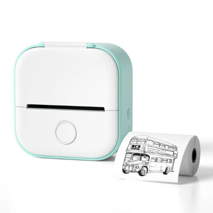 Tragbarer Mini-Drucker – Gratis Rolle inklusive