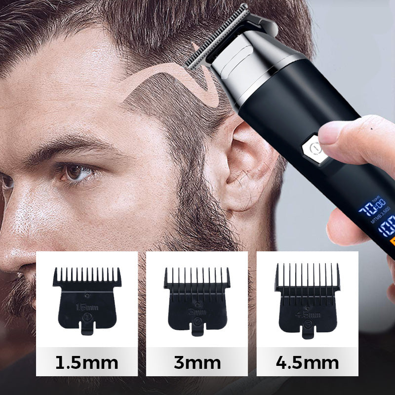 EliteTrim™ - Haushalt Digitalanzeige Professionelles elektrisches Haarschneidemaschinen-Set