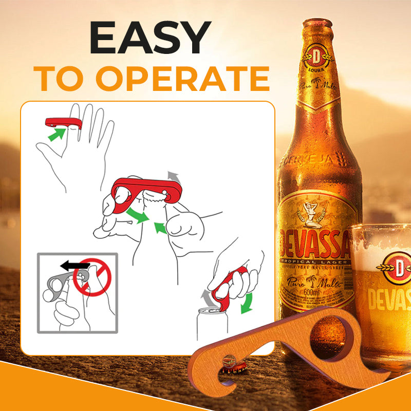 OneHandPop™ - Bierflaschenöffner aus Aluminiumlegierung