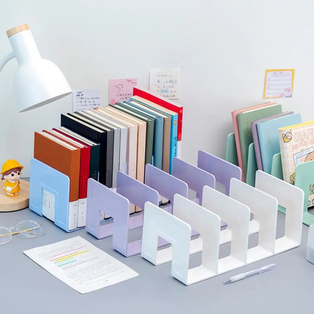 1+1 GRATIS | Stabiler 4-Fach-Buchorganizer – Halten Sie Ihren Schreibtisch ordentlich