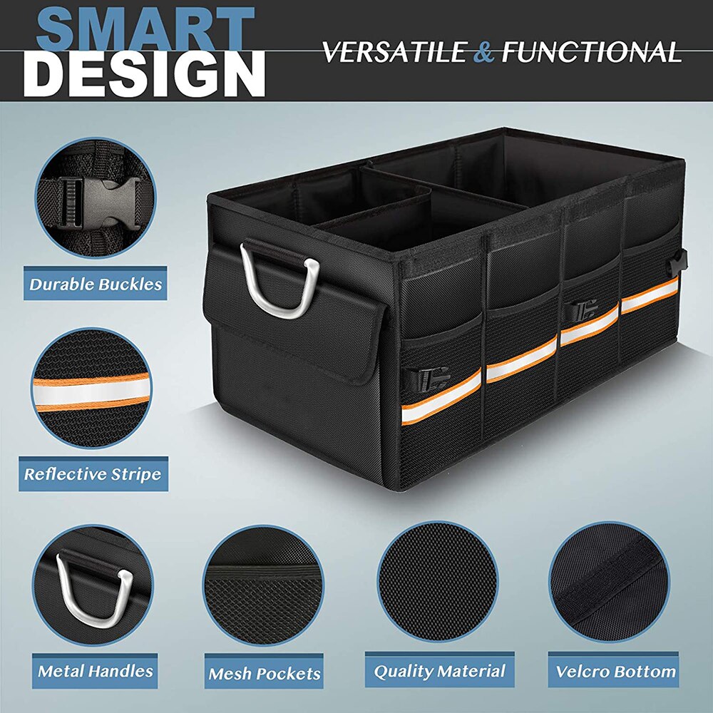 TrunkMate™ - Robuste, faltbare Kofferraum-Aufbewahrungsbox mit dicken Platten