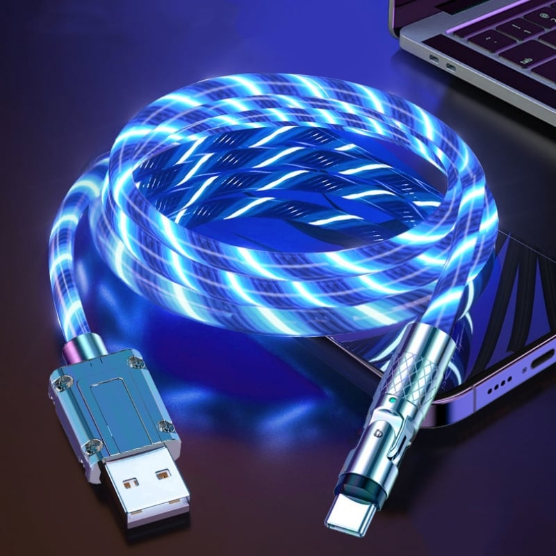 Leuchtendes 540° drehbares Datenkabel – Hochwertiges & schnelles Laden