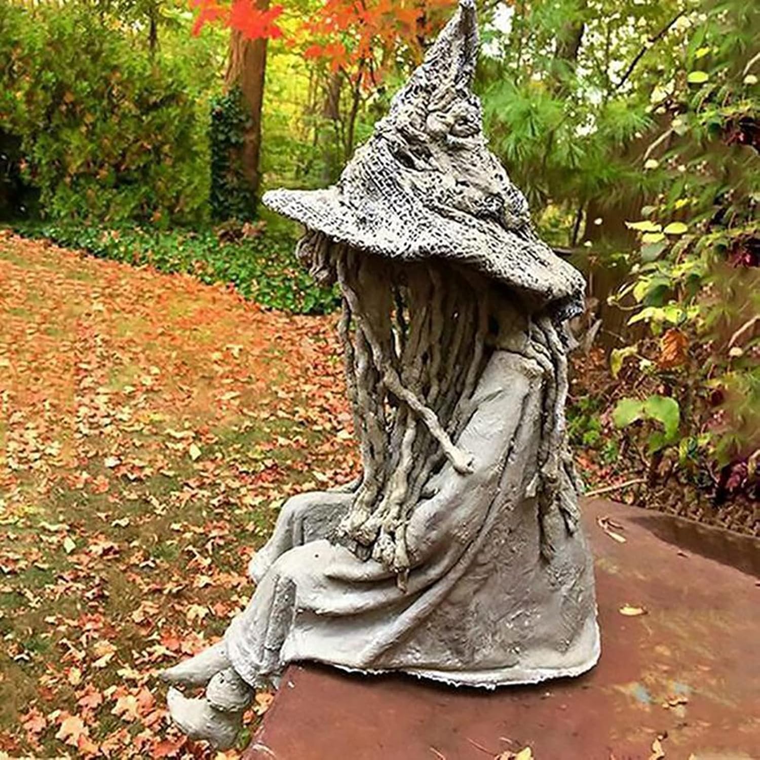 Mystische Hexen-Garten-Solarlampe | Halloween Deko | Wetterfest & Solarbetrieben | Stimmungsvolle Beleuchtung