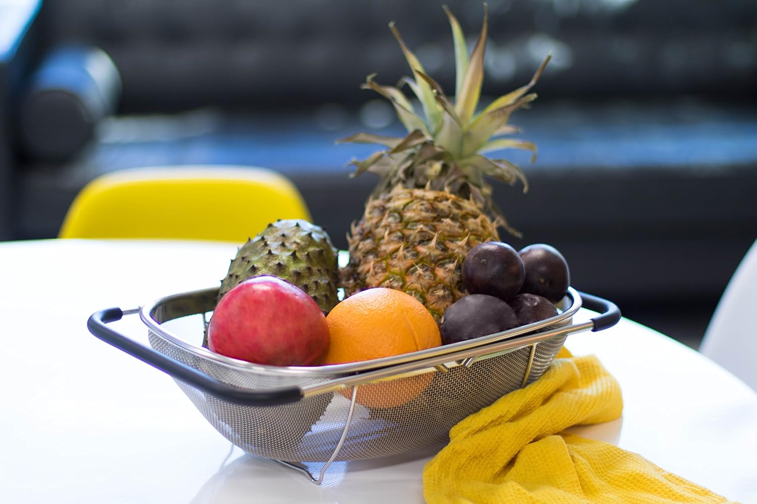 FlexiDrain - Zusammenlegbarer Spülbeckenablaufkorb aus Edelstahl