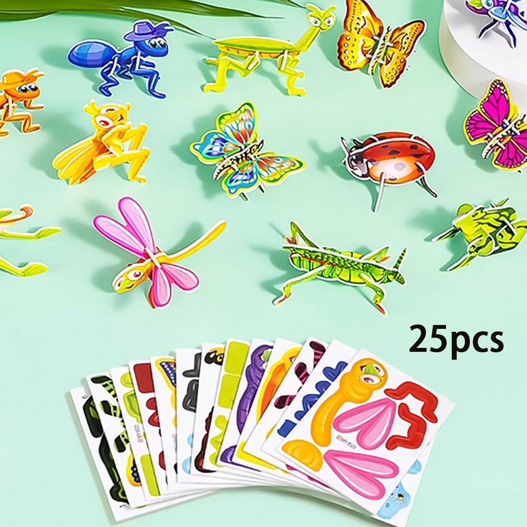 15+10 GRATIS | Bildungs-3D-Puzzle-Set für Kinder – Spaß & Lernen kombiniert