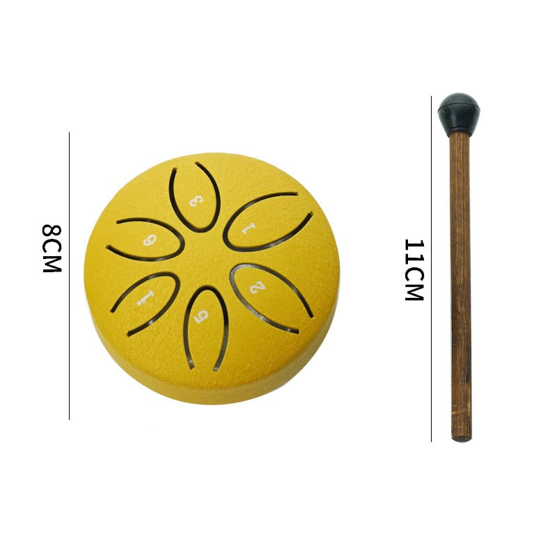 Mini-Trommel aus Kohlenstoffstahl - Ideal für die Musiktherapie