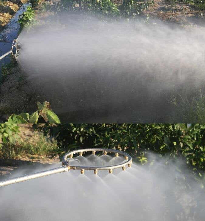 Ring-Sprühdüse mit Nebelfunktion – Ideal für Pferdestall, Weinberg, Landwirtschaft & Garten