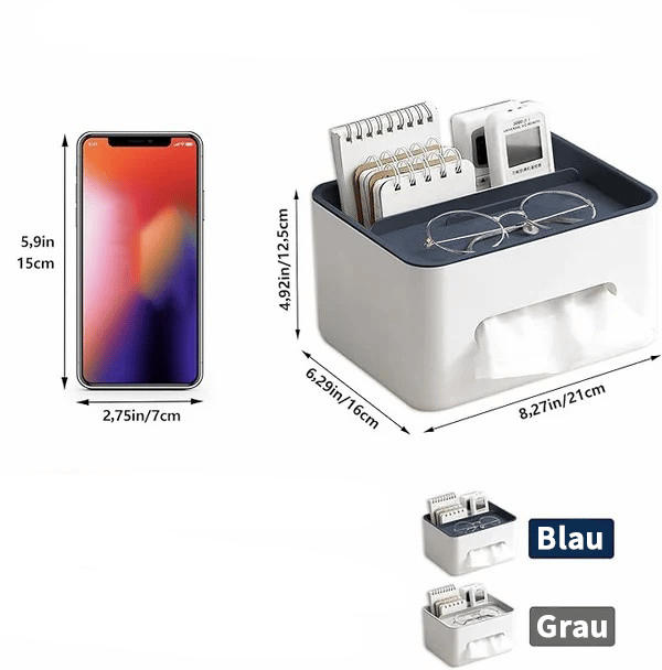 Haltbare Multifunktionale Taschentuchbox mit Aufbewahrungsfächern