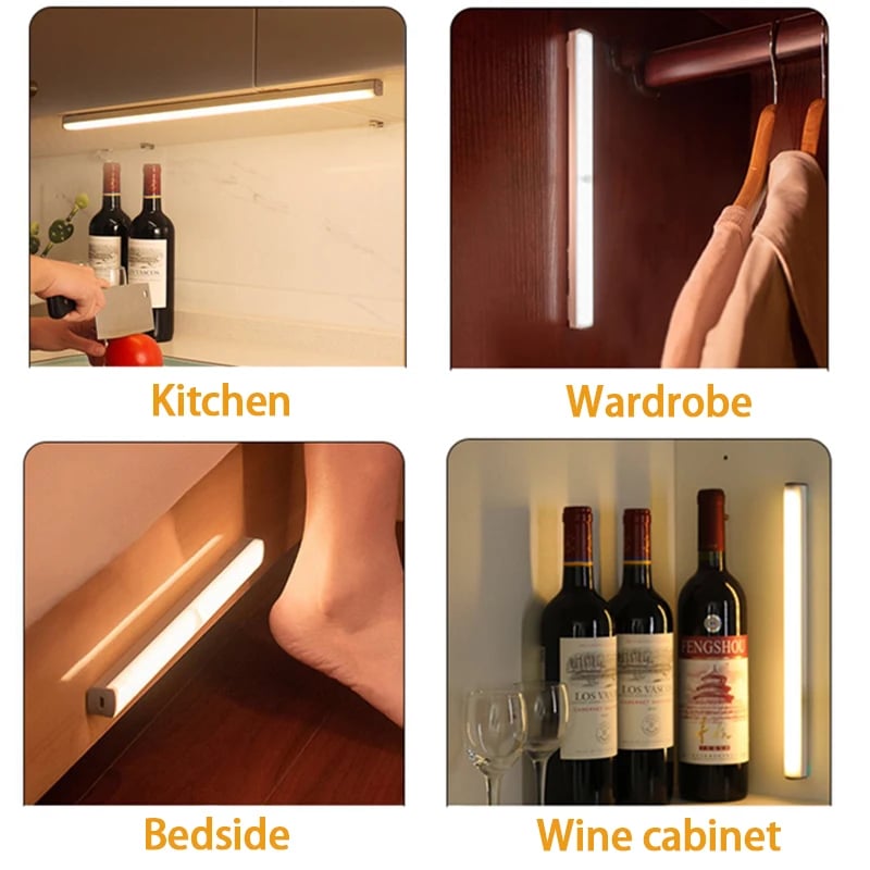 GlowMag™  - Befestigungsfreie intelligente Sensor-Magnet-USB wiederaufladbare LED-Lichter