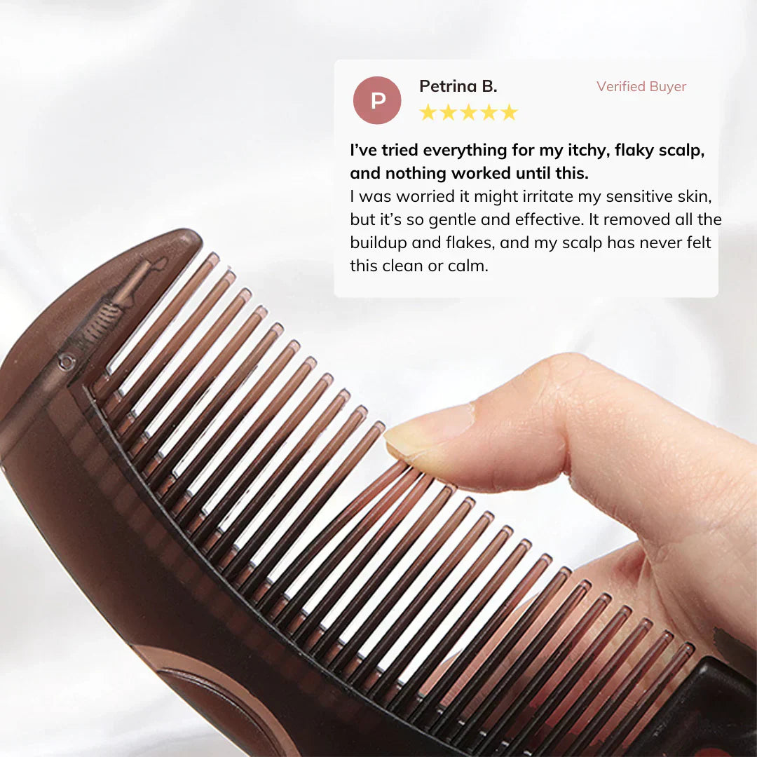 MassageComb™ | Tragbarer Energiekamm zur Juckreizlinderung und Ölkontrolle (1+1 GRATIS)