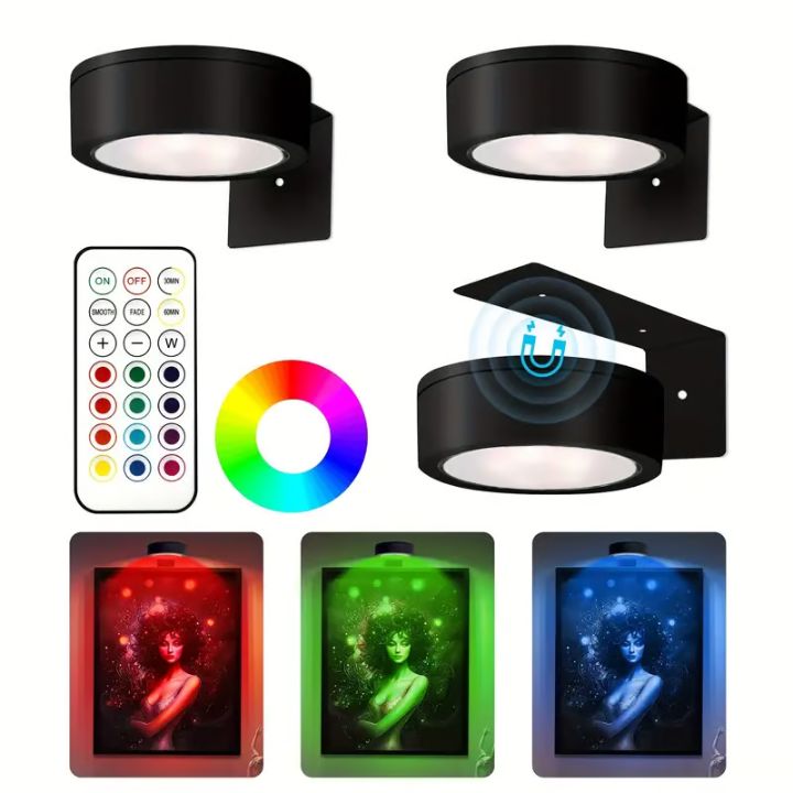 Bilderleuchte™ LED Wandleuchte | Dimmbar & Wiederaufladbar | 13 Modi | 1+1 Gratis