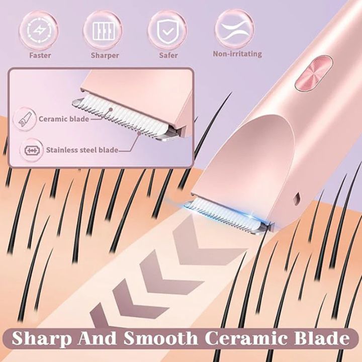 2-in-1 Damen-Trimmer – Sanft & präzise für Gesicht & Körper