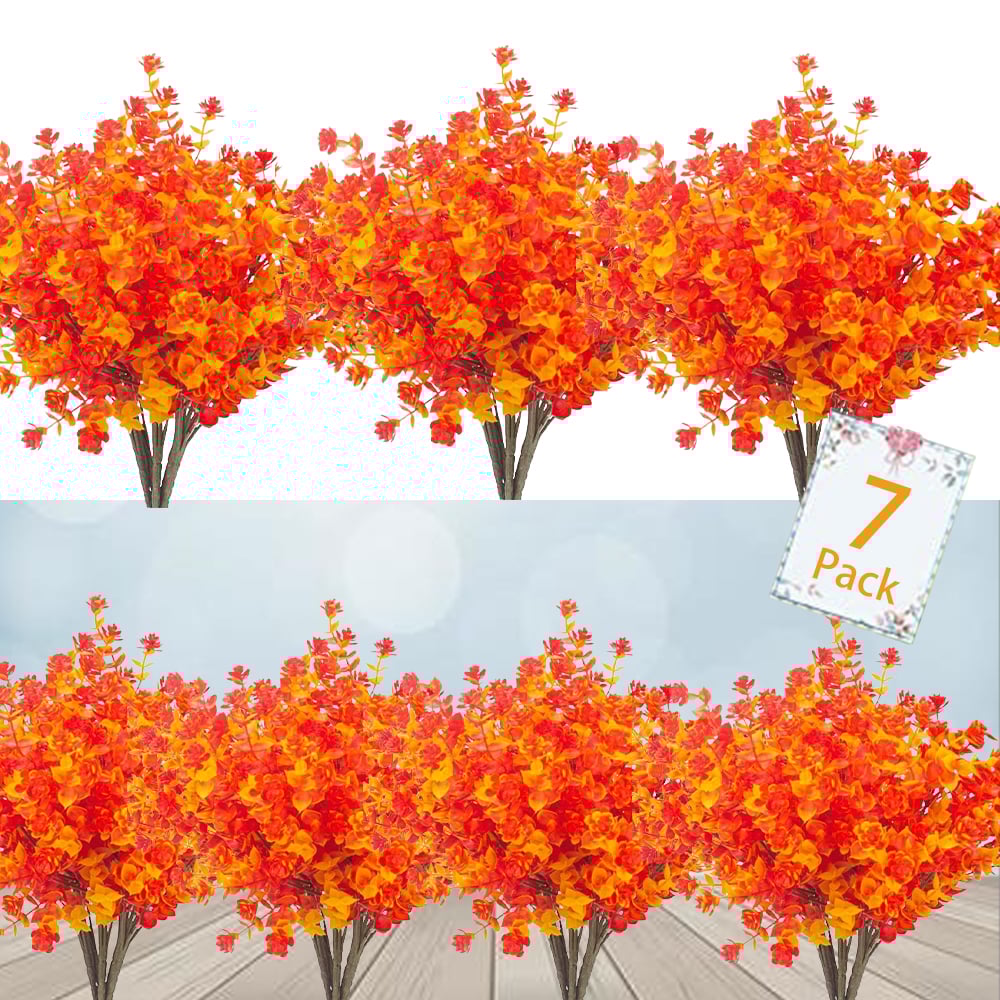 Pflegeleichte künstliche Outdoor-Blumen – Naturgetreu und UV-beständig (7er-Pack)
