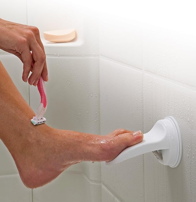 Footrest™ - Wandmontierte Fußstütze für die Dusche