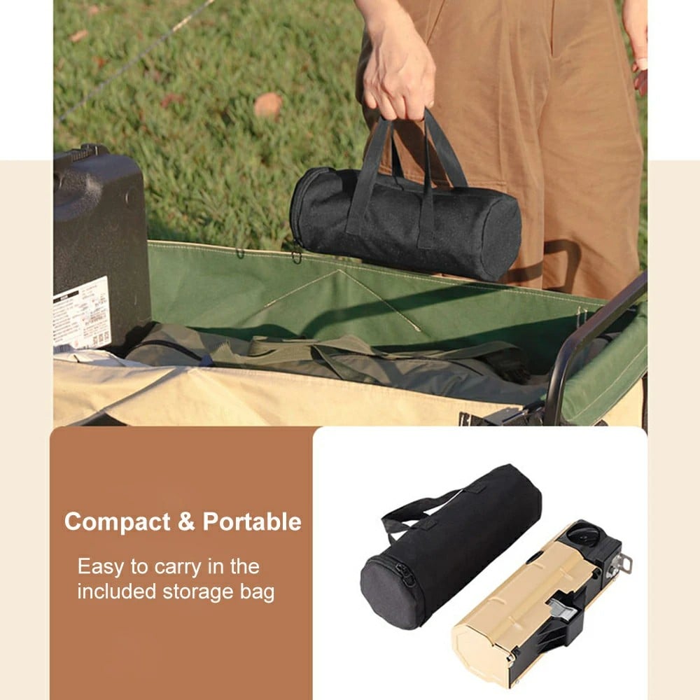 FlameFold™ - Kompakter faltbarer Spyder Camping-Gaskocher