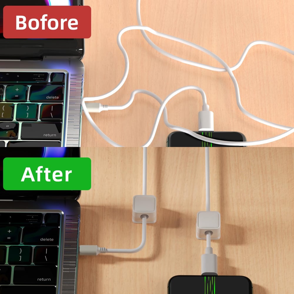 FluxGrip™ – Befehlen Sie dem Kabelchaos Einhalt und Gewinnen Sie Sofort Ihre Ruhige Schreibtischatmosphäre!