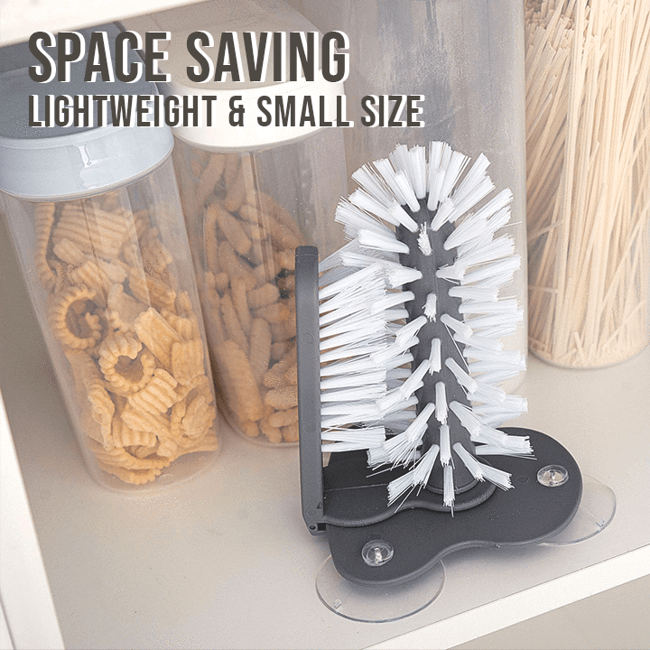 Doppelseitiger Becherreiniger mit Saugnapf