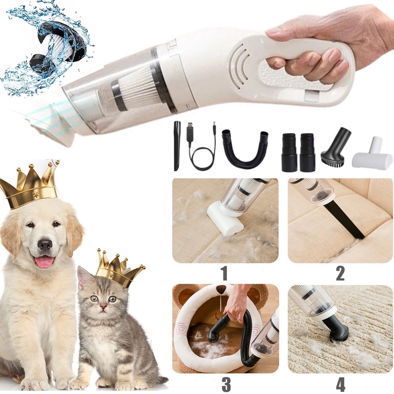 FurVac™ - Haustierhaare Grooming Staubsauger