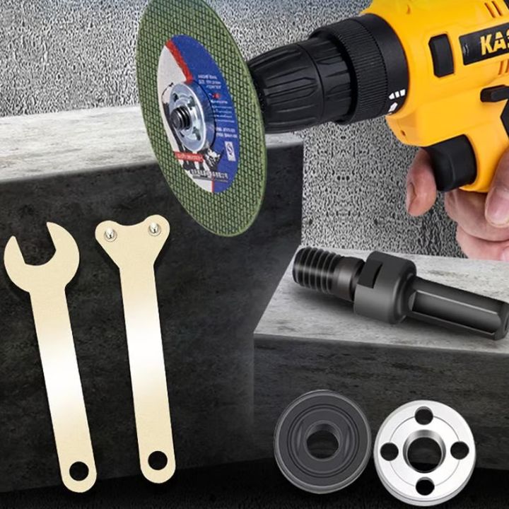 5-tlg Bohrmaschinen-Winkelschleifer Adapter – Schneid- & Polierstab