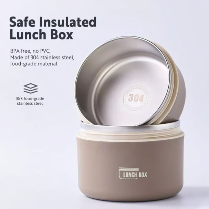 Tragbares, isoliertes Lunch-Behälter-Set mit Thermotasche