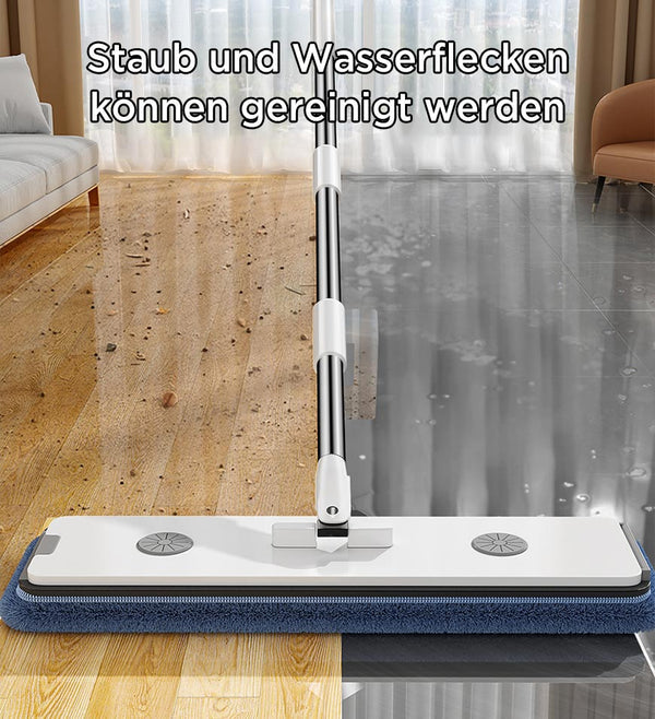 CleanSweep Pro™ - Flachbodenmopp und Eimer mit Wringer-Set